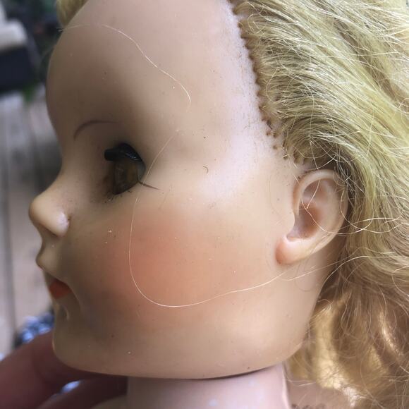 Vintage Valentine Ballerina Doll Articulated Sleep Eyes No Clothes Needs TLC - Picture 4 of 13